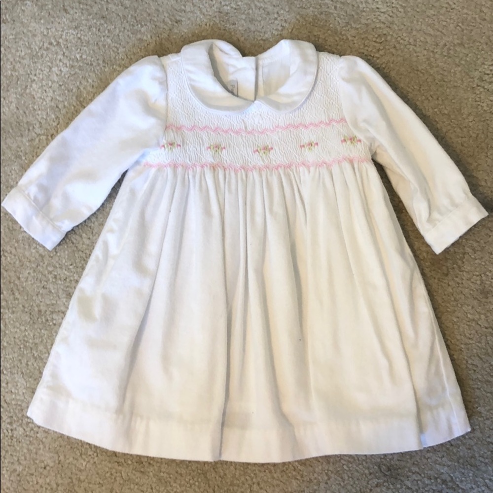 Smocked flannel dress (6-9 months)